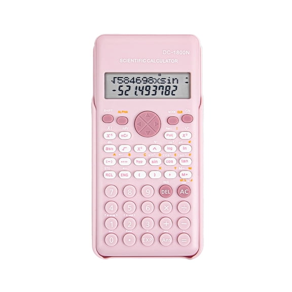 Scientific Calculators for Students 240 Functions 2-Line LCD Display 10+2 Digits Desktop Math Calculator with Battery Power