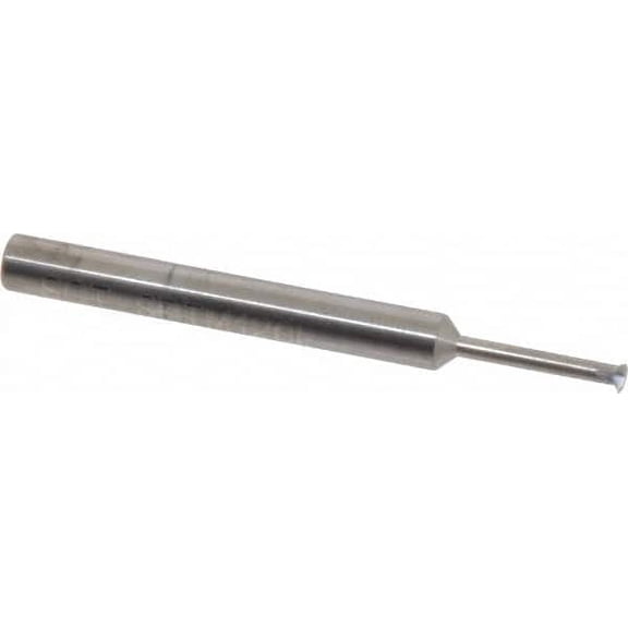 Scientific Cutting Tools 32 to 56 TPI, Internal/External Single Profile Thread Mill #8" Noml Diam, 0.12" Cut Diam, 3/16" Shank Diam, 3 Flute, 0.07" Neck Diam, 1/2" Neck Length, 2" OAL, Bright Finish