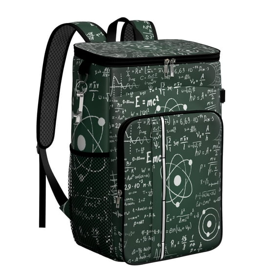 Scientific Formula Cooler Backpack, Leakproof and Waterproof Lunch Bag for Biology Lab, Science Classroom, and Outdoor Use