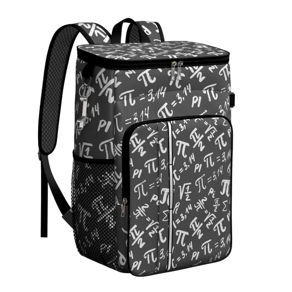 Scientific Formula Cooler Backpack, Leakproof and Waterproof Lunch Bag for Biology Lab, Science Classroom, and Outdoor Use