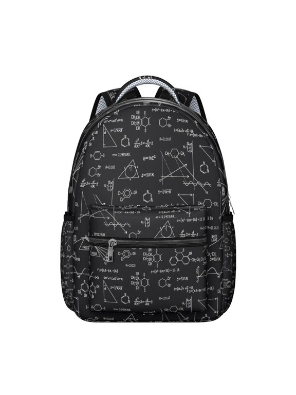 Scientific Formula Experiment Students Backpack Science Lover Educational Wall School Bag with Chemistry Physics Biology Design, Durable and Comfortable