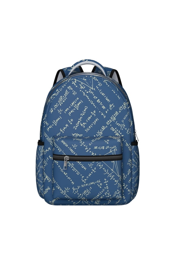 Scientific Formula Experiment Students Backpack Science Lover Educational Wall School Bag with Chemistry Physics Biology Design, Durable and Comfortable