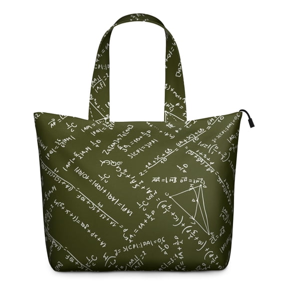 Scientific Formula Mathematics Themed Weekender Bag Multipurpose Travel Tote Bag Lightweight with Chemistry Physics Prints for Science Enthusiasts