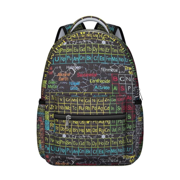Scientific Formula Technology Students Backpack Educational Wall Science Classroom School Bag with Chemistry Physics Biology Design, Lightweight and Adjustable Strap