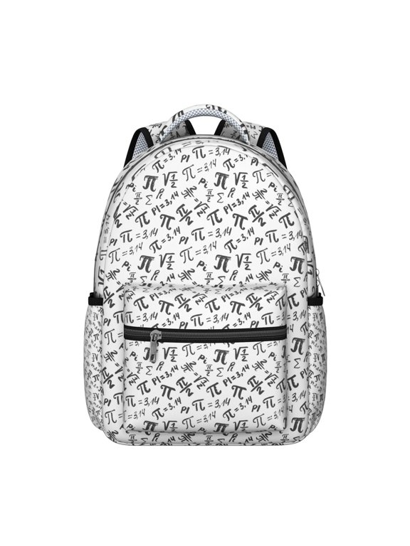 Students Backpack Educational Wall Science Classroom School Bag with Chemistry Physics Biology Design, Lightweight and Adjustable Strap