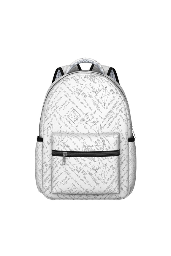 Scientific Knowledge Chemistry Students Backpack Science Classroom Educational Wall School Bag with Biology Astronomy Experiment Design, Lightweight and Wear-Resistant