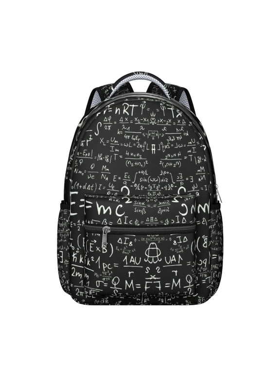 Chemistry Students Backpack Science Classroom Educational Wall School Bag with Biology Astronomy Experiment Design, Lightweight and Wear-Resistant