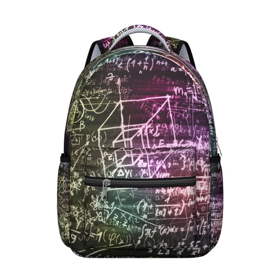 Scientific Knowledge Chemistry Students Backpack Science Classroom Educational Wall School Bag with Biology Astronomy Experiment Design, Lightweight and Wear-Resistant