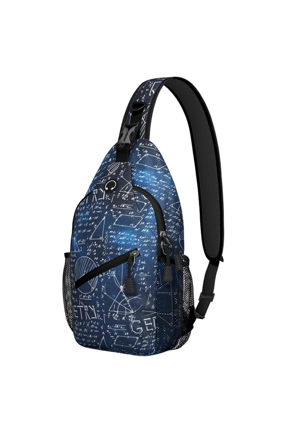 Scientific Knowledge Science Classroom Educational Wall Books Lightweight Travel Sling Backpack for Students