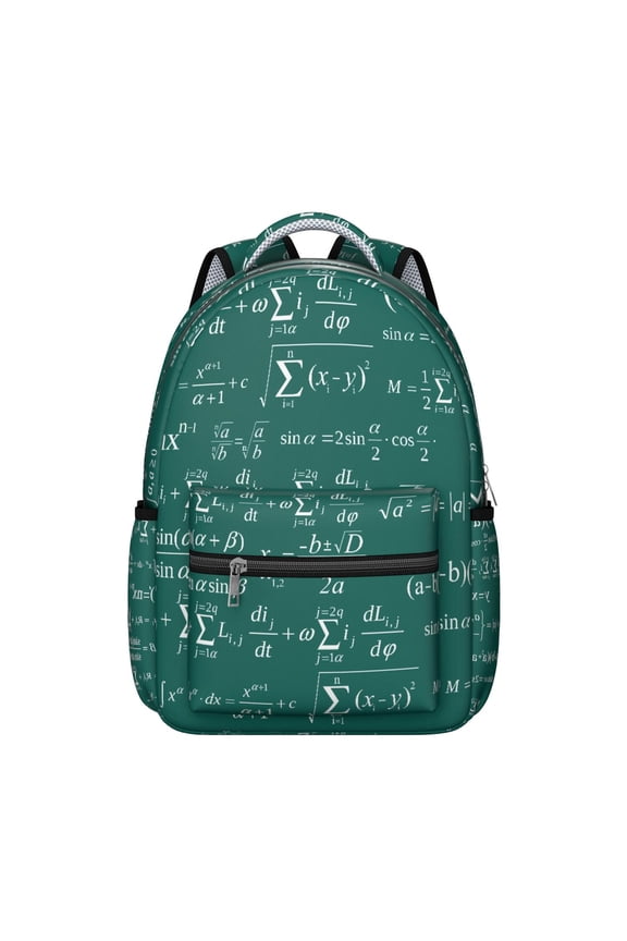 Scientific Knowledge Science Students Backpack Scientist Laboratory Experiment School Bag with Engineering Technology Mathematics Pattern, Comfortable and Wear-Resistant