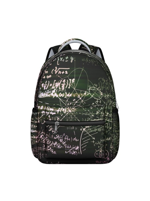Scientific Knowledge Science Students Backpack Scientist Laboratory Experiment School Bag with Engineering Technology Mathematics Pattern, Comfortable and Wear-Resistant
