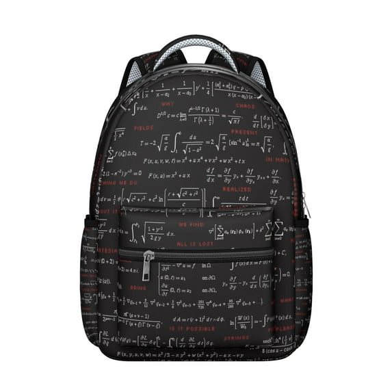 Scientific Knowledge Science Students Backpack Scientist Laboratory Experiment School Bag with Engineering Technology Mathematics Pattern, Comfortable and Wear-Resistant