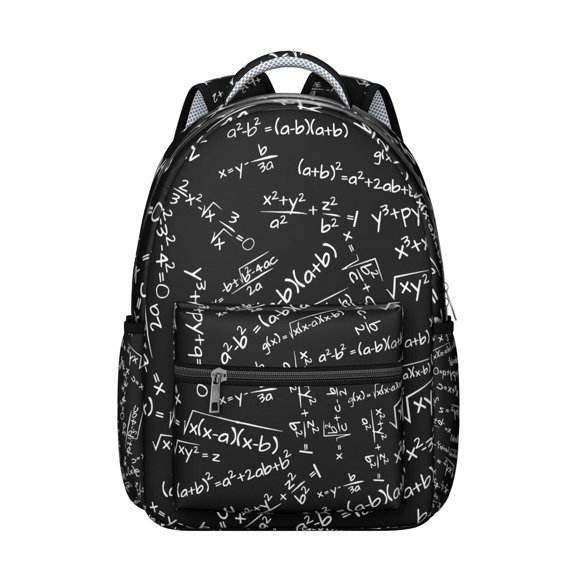 Scientific Knowledge Science Students Backpack Scientist Laboratory Experiment School Bag with Engineering Technology Mathematics Pattern, Comfortable and Wear-Resistant