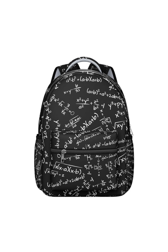Scientific Knowledge Science Students Backpack Scientist Laboratory Experiment School Bag with Engineering Technology Mathematics Pattern, Comfortable and Wear-Resistant