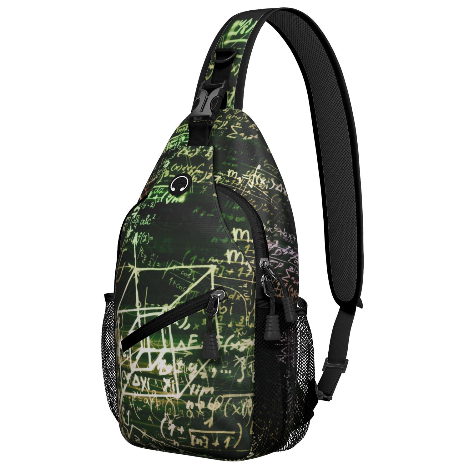 Vintage Geometric Print Sling Backpack Bag Vintage Fashion Crossbody Sling Bag Geometric Print Shoulder  main image 3