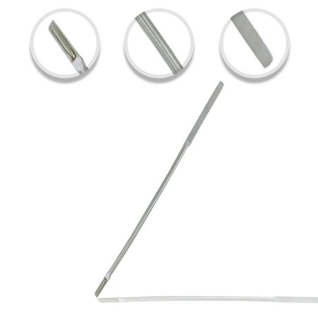 Scientific Labwares Hayman Style Micro Lab Spatula with V-Spoon/Round Ends, 6.25"