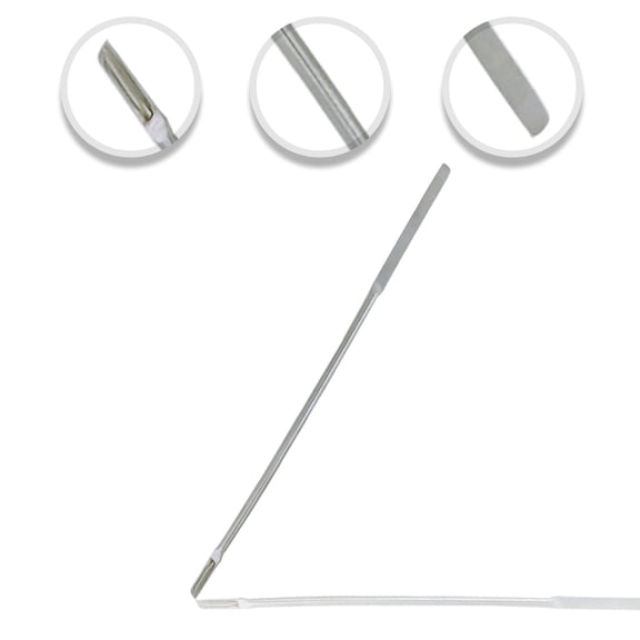 Scientific Labwares Hayman Style Micro Lab Spatula with V-Spoon/Round Ends, 6.25"