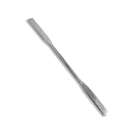 Scientific Labwares Lab Micro Double Ended Spatula Square/Round End, Flat Ends, 6.25" Length, Stainless Steel