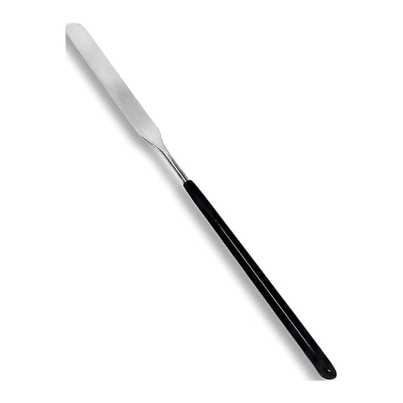 Scientific Labwares Micro Lab Spatula with Flat Ends Stainless Steel Blade Vinyl Handle