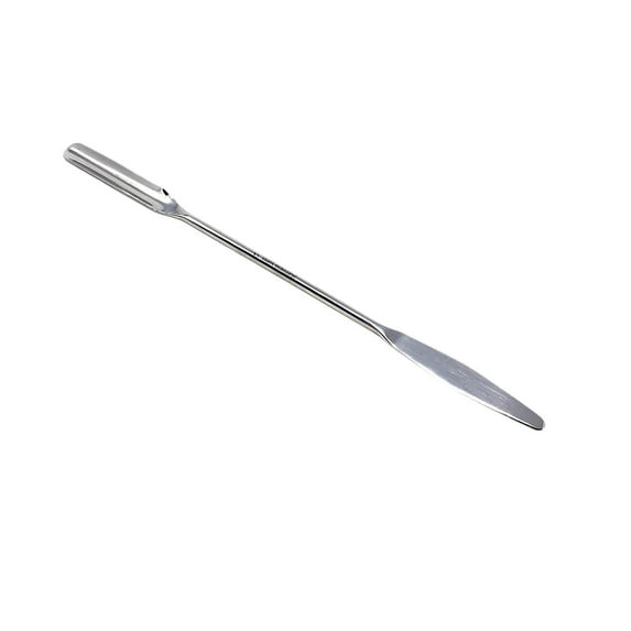 Scientific Labwares Stainless Steel Double Ended Micro Lab Spatula Sampler, Semi Circle Scoop Spoon & Tapered Arrow End (9")