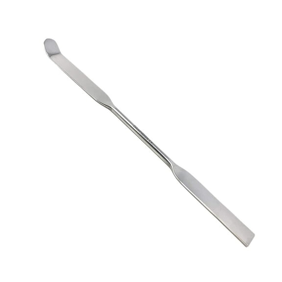 Scientific Labwares Stainless Steel Double Ended Micro Lab Spatula Sampler, Square & Round Angled End - Chattaway Style (8")