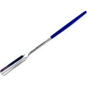 Scientific Labwares Stainless Steel Micro Lab Scoop Half Rounded Spoon Spatula Sampler with Vinyl Handle (6.5")