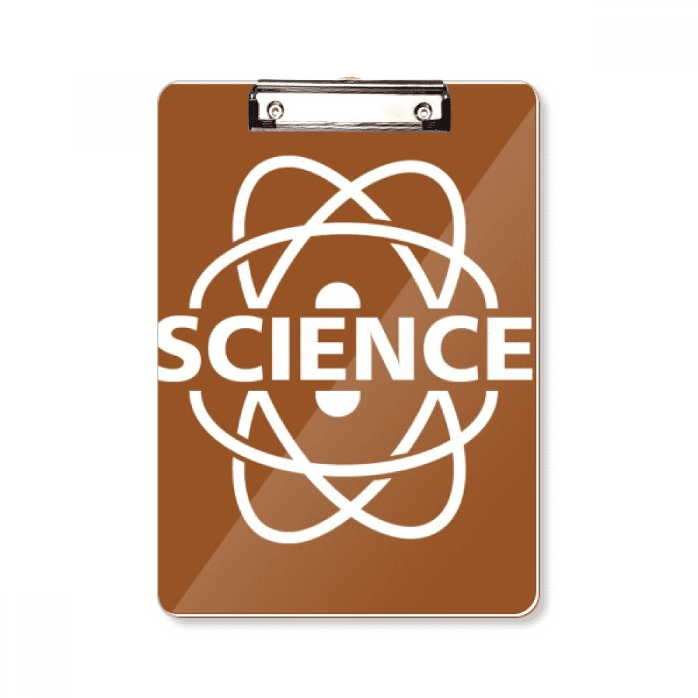 Scientific Molecular Structure Around Clipboard Folder Writing Pad Backing Plate A4