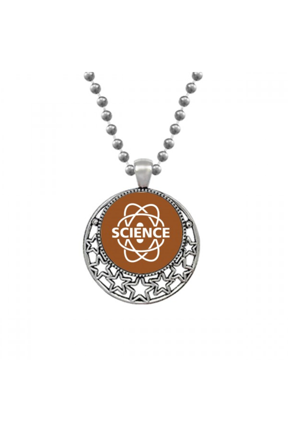 Scientific Molecular Structure Around Necklaces Pendant Retro Moon Stars Jewelry