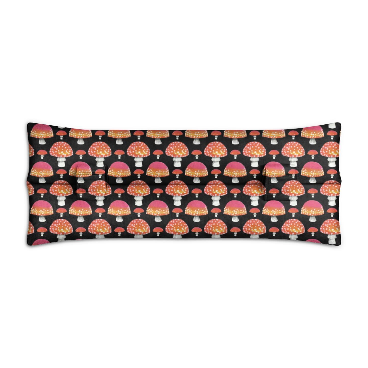 Scientific Mushroom Seatbelt Pillow - Post-Surgery Comfort for Mastectomy Breast Surgery Heart Surgery - Soft Car Seat Belt Cushion (Vintage Fungi)