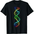 thumbnail image 1 of Scientist deoxyribonucleic acid double helix molecule T-Shirt, 1 of 3