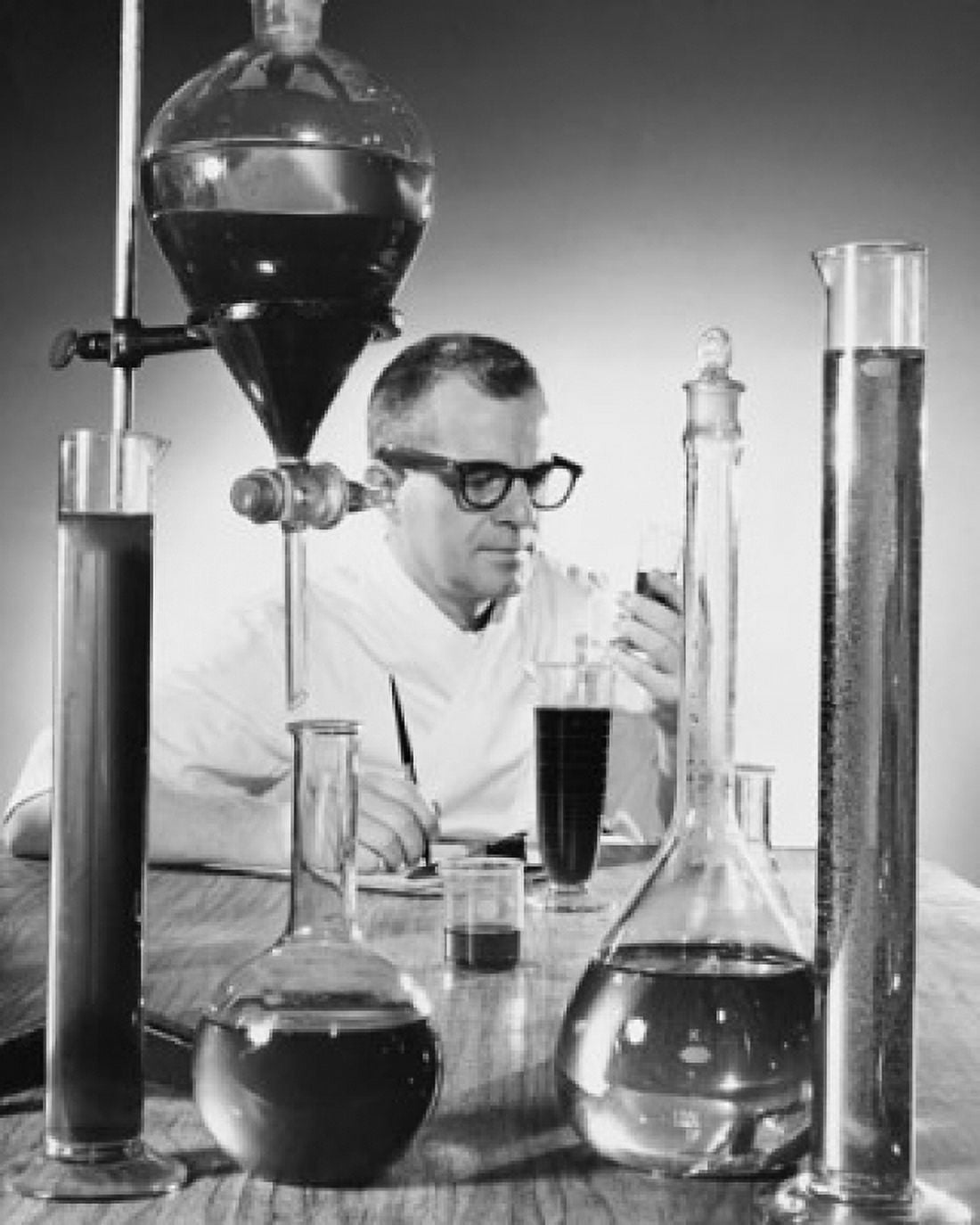 Scientist working in a chemical laboratory Canvas Art - (24 x 36)