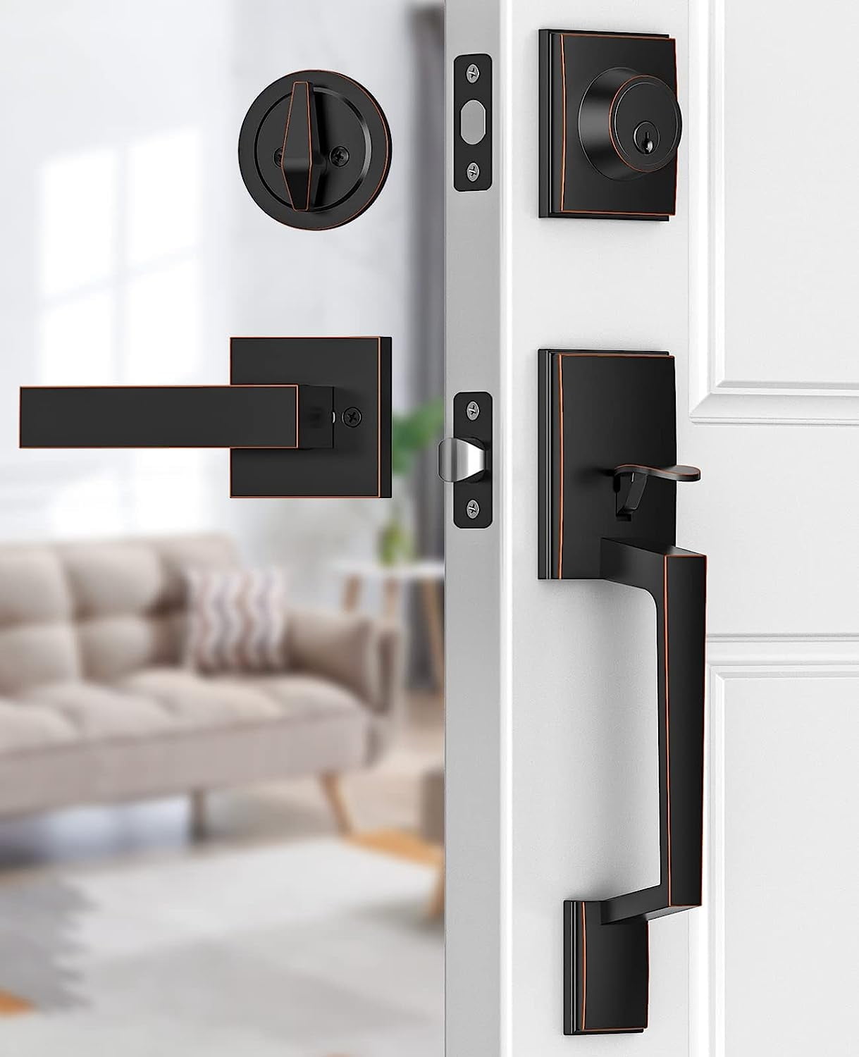 Guard Security 1990X281HDS Lockset with Single Cylinder Deadlock Bolt ...