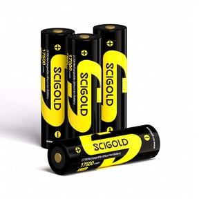 Scigold 5000mAh 3.6V Rechargeable Li-ion Battery with Protected Button Top,4Pack