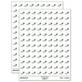 thumbnail image 1 of Scimitar Curved Pirate Sword 200+ Round Stickers - White - Gloss Finish - 0.50" Size, 1 of 3