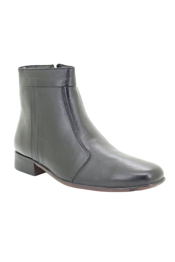 Mens Inside Zip Pleated Ankle Boots