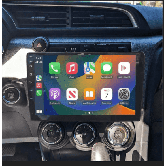 For Scion TC 2011 2012-2016 10.1" Android 15 Car Stereo, 4GB+64GB 2 DIN Head Unit with Wireless CarPlay Android Auto, GPS Navigation, DVR, SWC, Mirror Link/AHD Backup Camera & Microphone