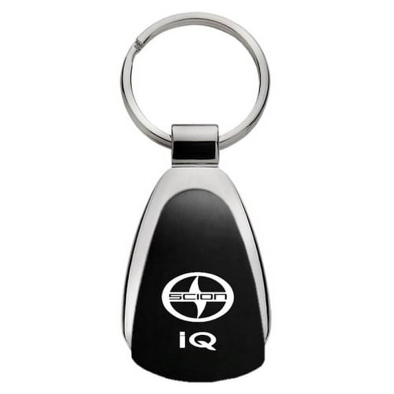 Scion iQ Keychain & Keyring - Black Teardrop