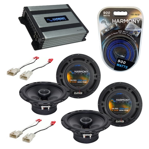 Scion xB 2004-2015 Factory Speaker Replacement Harmony (2) R65 & HA-A400.4 Amp