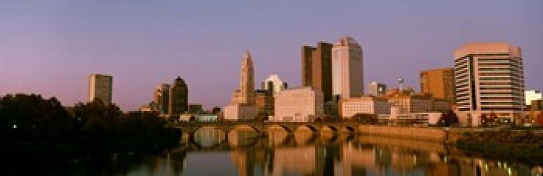 Scioto River Columbus OH Canvas Art - Panoramic Images (18 x 6)