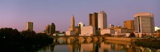 Scioto River Columbus OH Canvas Art - Panoramic Images (36 x 12)