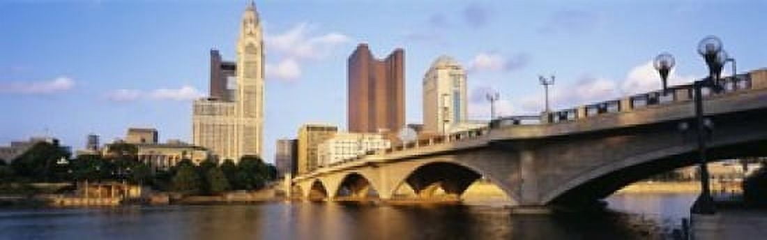 Scioto River Columbus Ohio USA Canvas Art - Panoramic Images (18 x 6)