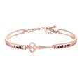 thumbnail image 1 of Scissor Bangle Bracelet Hair Stylist Bracelet Hairdresser Gifts for women Teen Girls(Rose Gold), 1 of 5