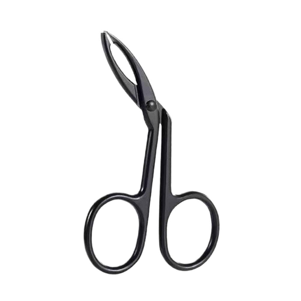 Scissor Handle Straight Tip Tweezers Stainless Steel Eyebrow Tweezers ...