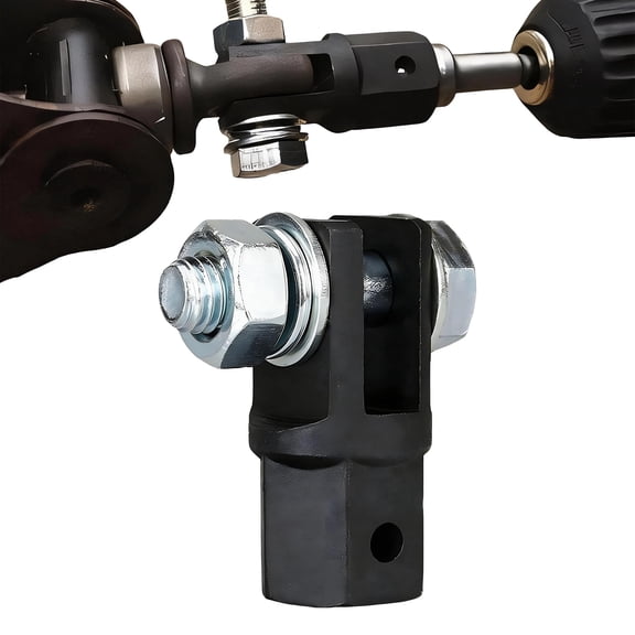 Scissor Jack Adapter, Car Jack Drill Socket Adapter for 1/2" Impact Wrench & 13/16" Lug Wrench, Loop & Double Eyelet Type