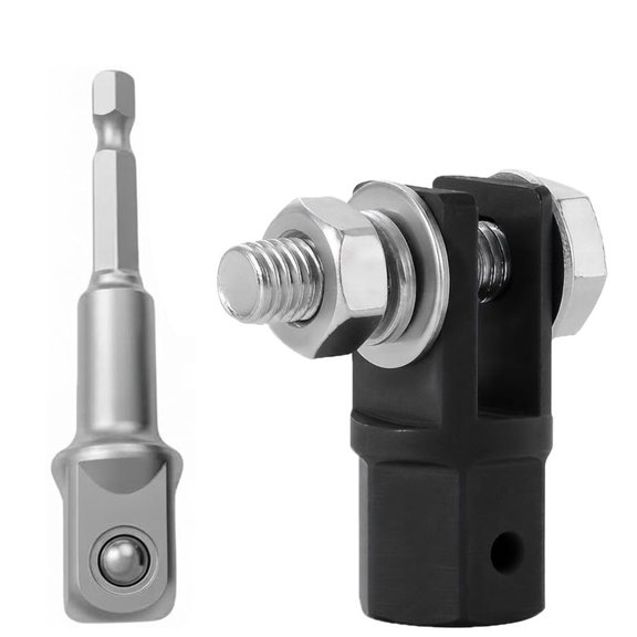 Scissor Jack Drill Adapter, 1/2 Inch Drive Slotted Socket for Loop & Double Eyelet Jacks, Works with Impact Wrench for Quick Tire Change
