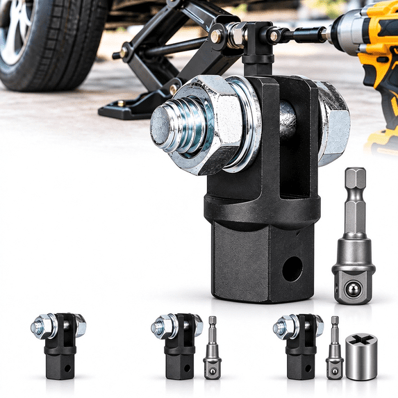 Scissor Jack Drill Adapter, Heavy Duty 1/2 Inch Drive for Impact Drills ...