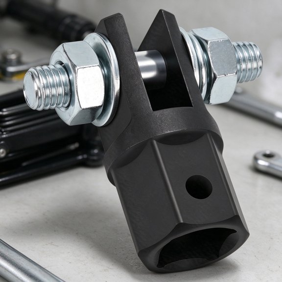 Scissor Jack Drill Adapter Steel Adapter for 1/2" Impact Wrench or 13/16" Lug Wrench, Universal Labor-Saving Tool for Loop & Double Eyelet Jacks