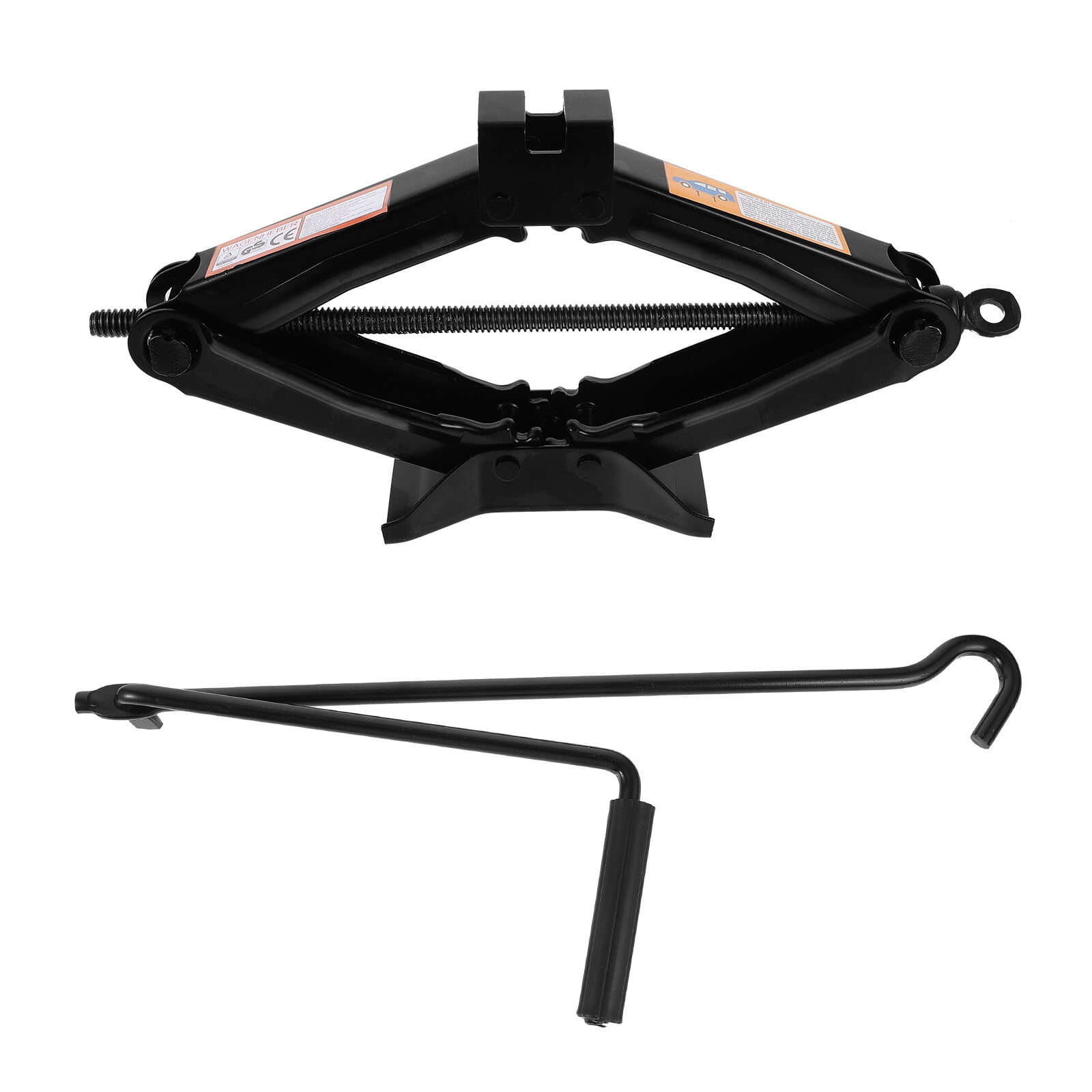 Scissor Jack,Heavy Duty Steel Scissor Jack 2 Ton Car Auto Changing Tires Tools (Black)