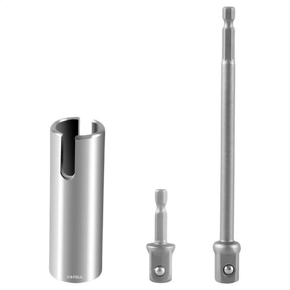 Scissor Jack Slotted Drill Adapter T-Slot Drill Fit for RV Manual C-jack Stabilizing Jack Pop-up Campers -with 2 Adapter Bits