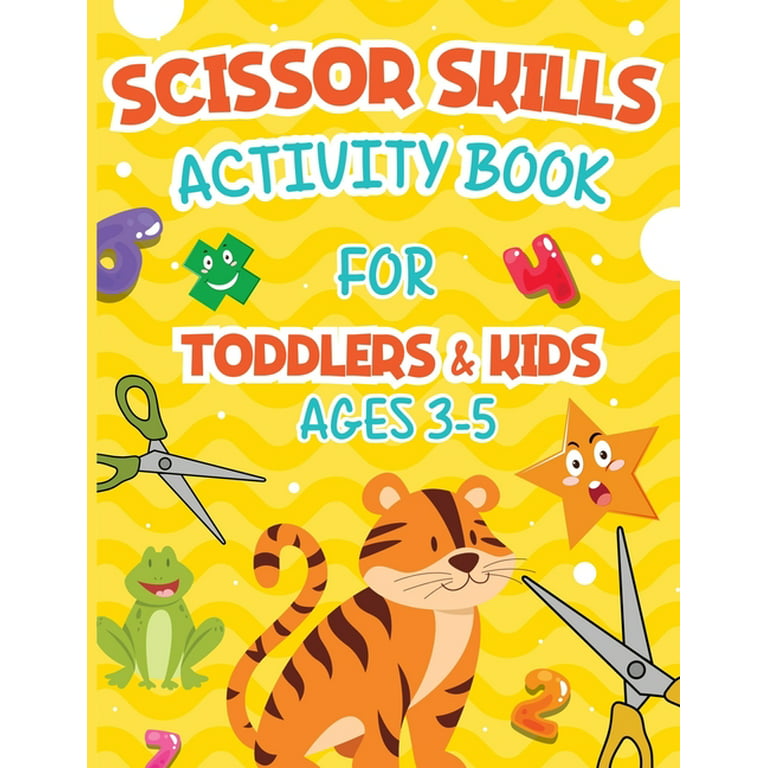 Cutting practice for toddlers - Learn to cut with scissors - For kids ages  3-5: Cutting activity book for preschoolers (Paperback)